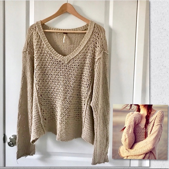 Free People Sweaters - Free People Knit Sweater Loose Fit Size Small